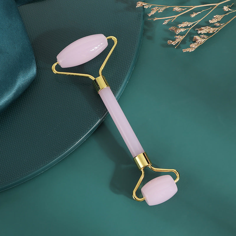 Rose Quartz Gua Sha & Facial Roller Set