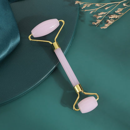 Rose Quartz Gua Sha & Facial Roller Set