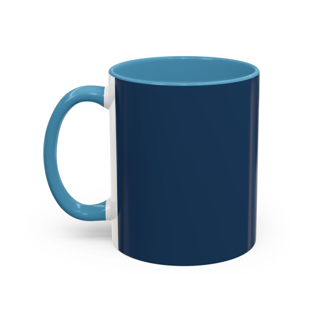 Mother's Day Floral Script Accent Coffee Mug | Navy Gold