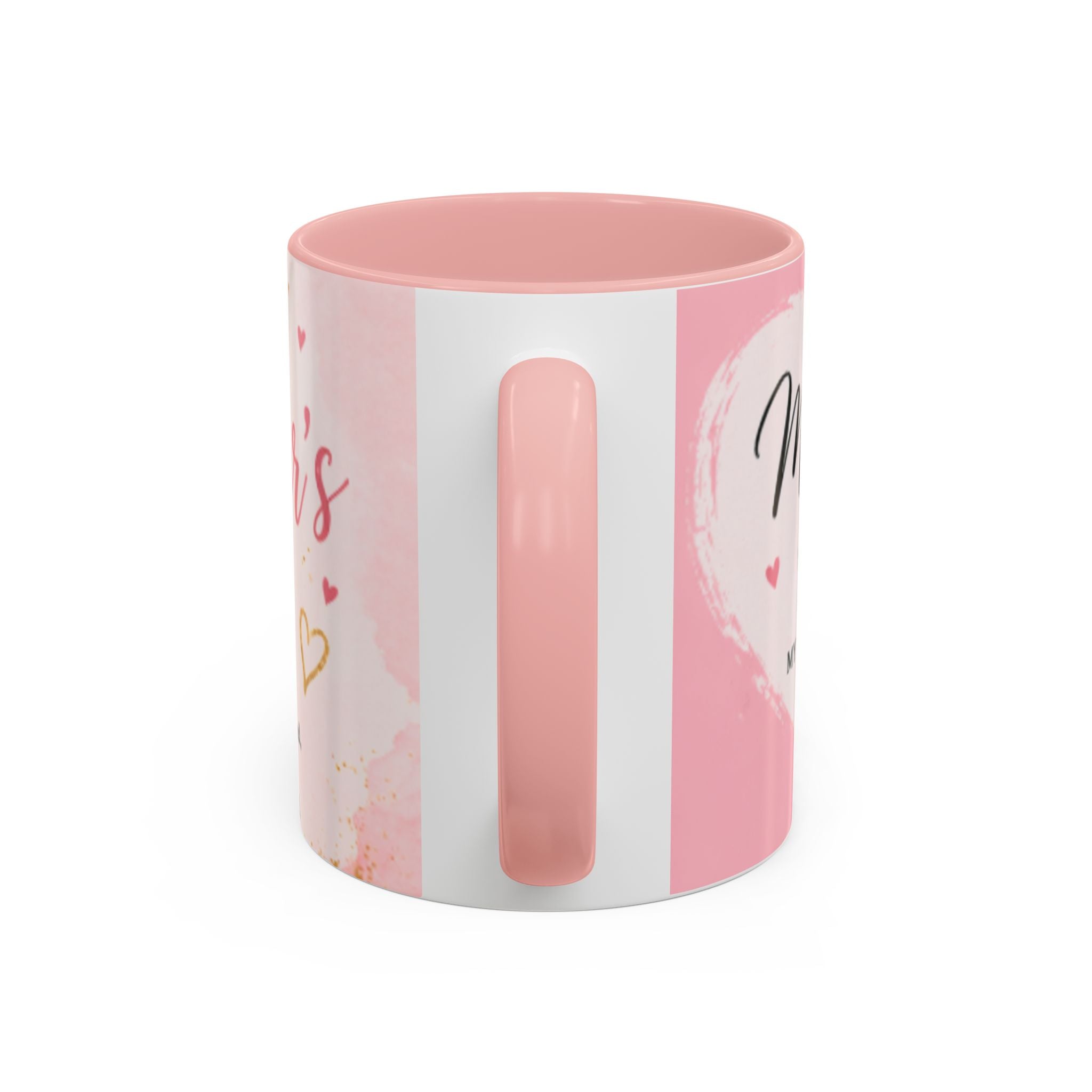 Happy Mother’s Day Heart Message Mug | Accent Coffee Mug 11oz 15oz