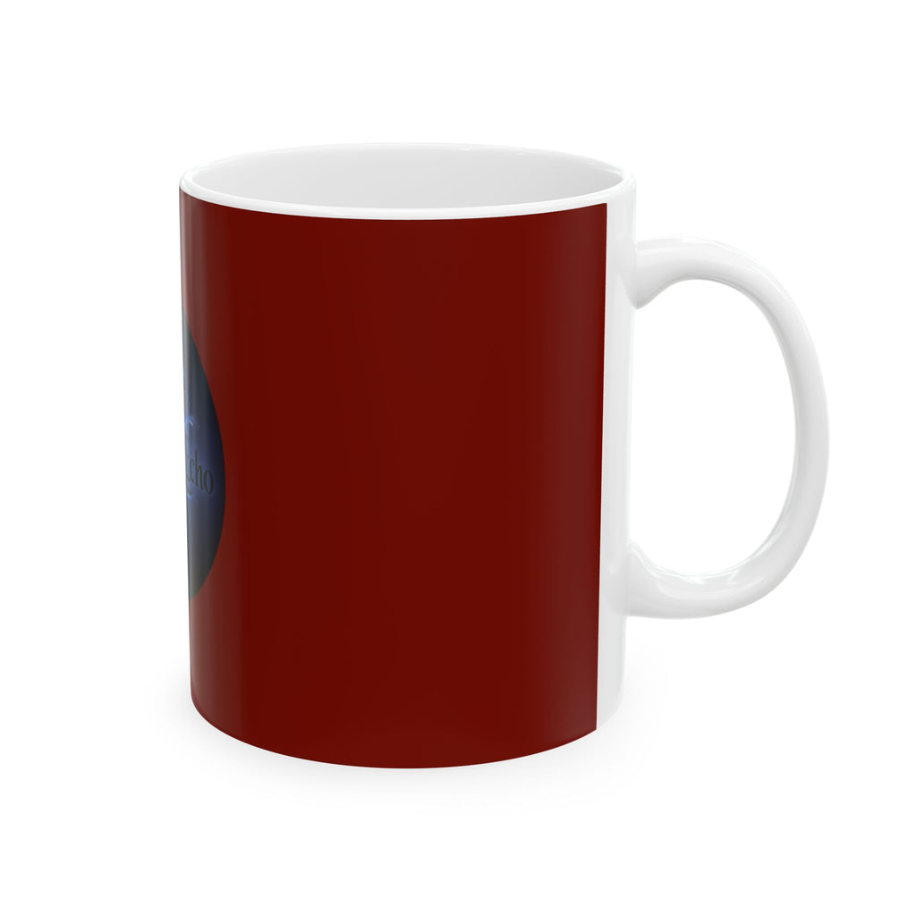 Midnight Echo crescent moon logo Mug | ceramic coffee cup