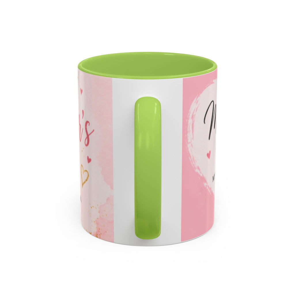 Happy Mother’s Day Heart Message Mug | Accent Coffee Mug 11oz 15oz