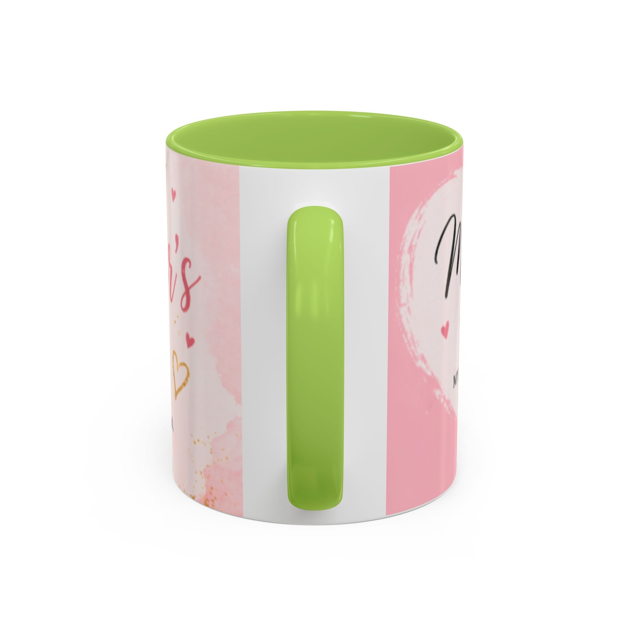 Happy Mother’s Day Heart Message Mug | Accent Coffee Mug 11oz 15oz