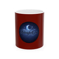 Midnight Echo crescent moon logo Mug | ceramic coffee cup