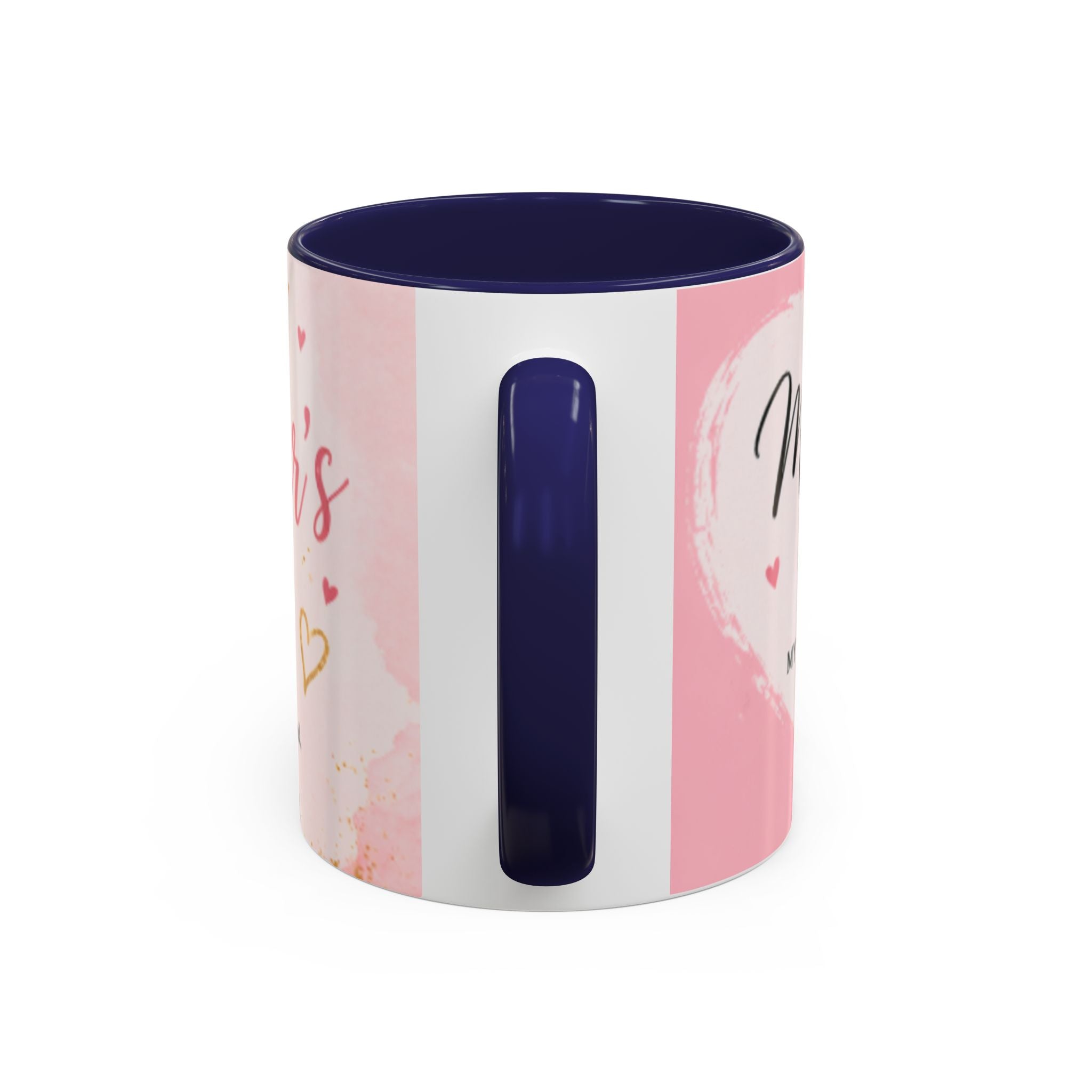 Happy Mother’s Day Heart Message Mug | Accent Coffee Mug 11oz 15oz