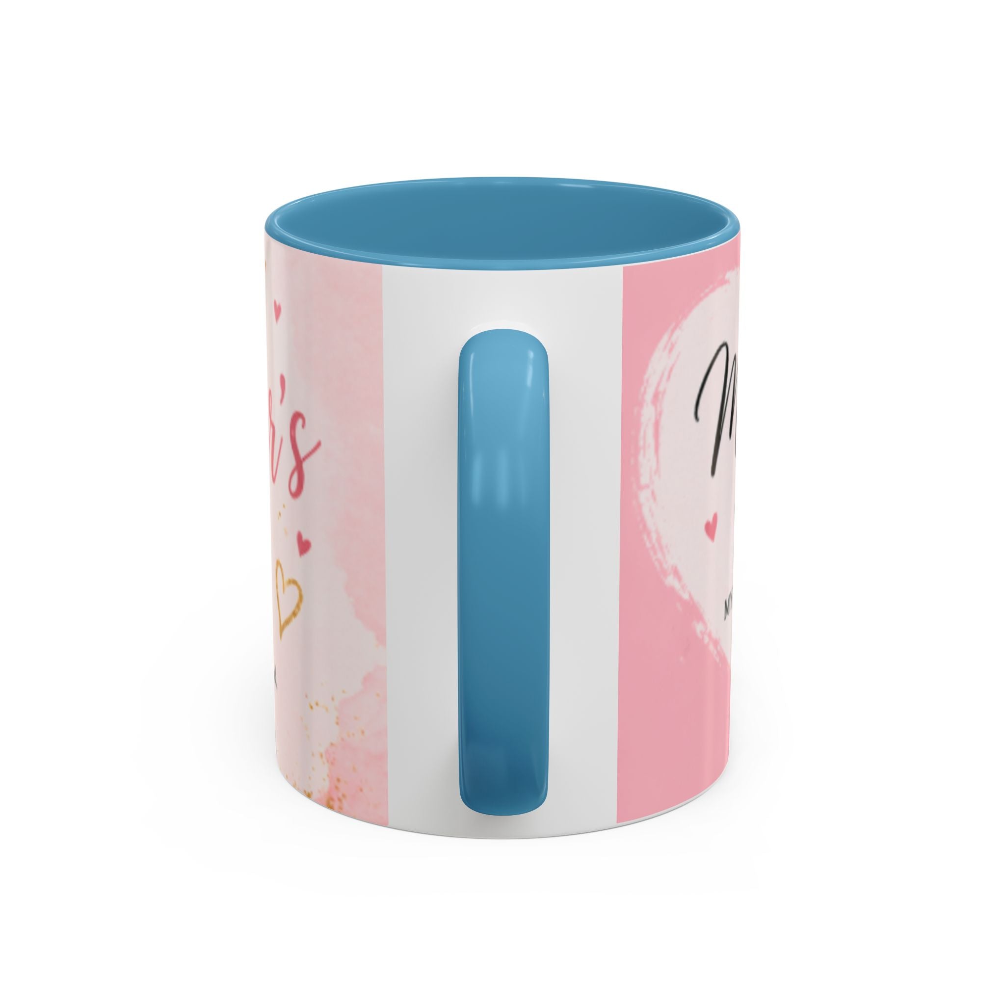 Happy Mother’s Day Heart Message Mug | Accent Coffee Mug 11oz 15oz