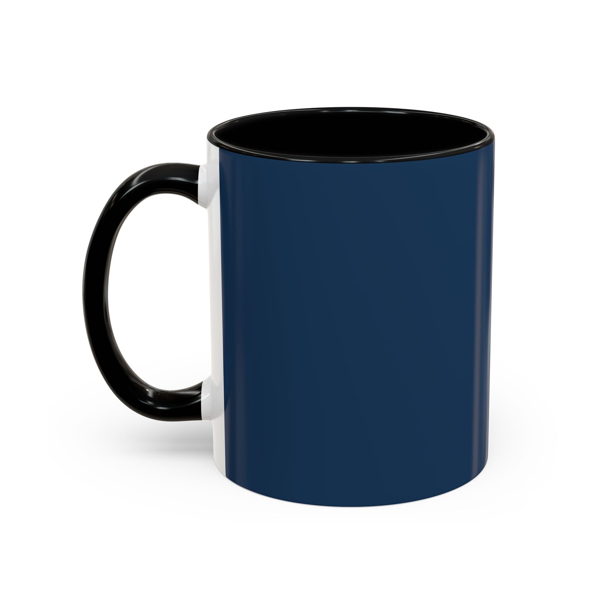 Mother's Day Floral Script Accent Coffee Mug | Navy Gold