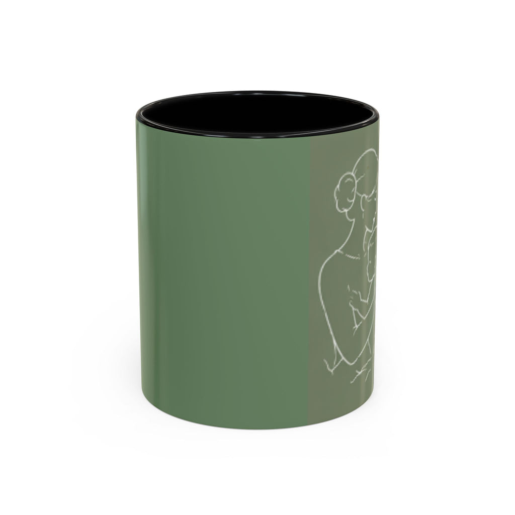 Mother and Baby Illustration Mug | Happy Mother's Day Accent Coffee Mug