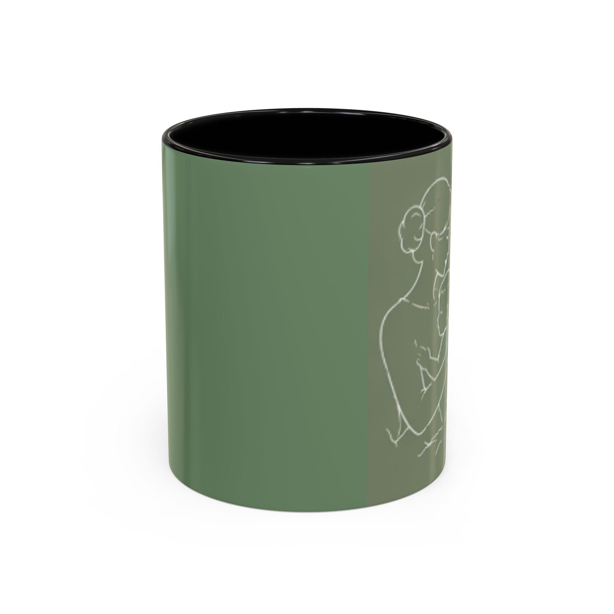 Mother and Baby Illustration Mug | Happy Mother's Day Accent Coffee Mug