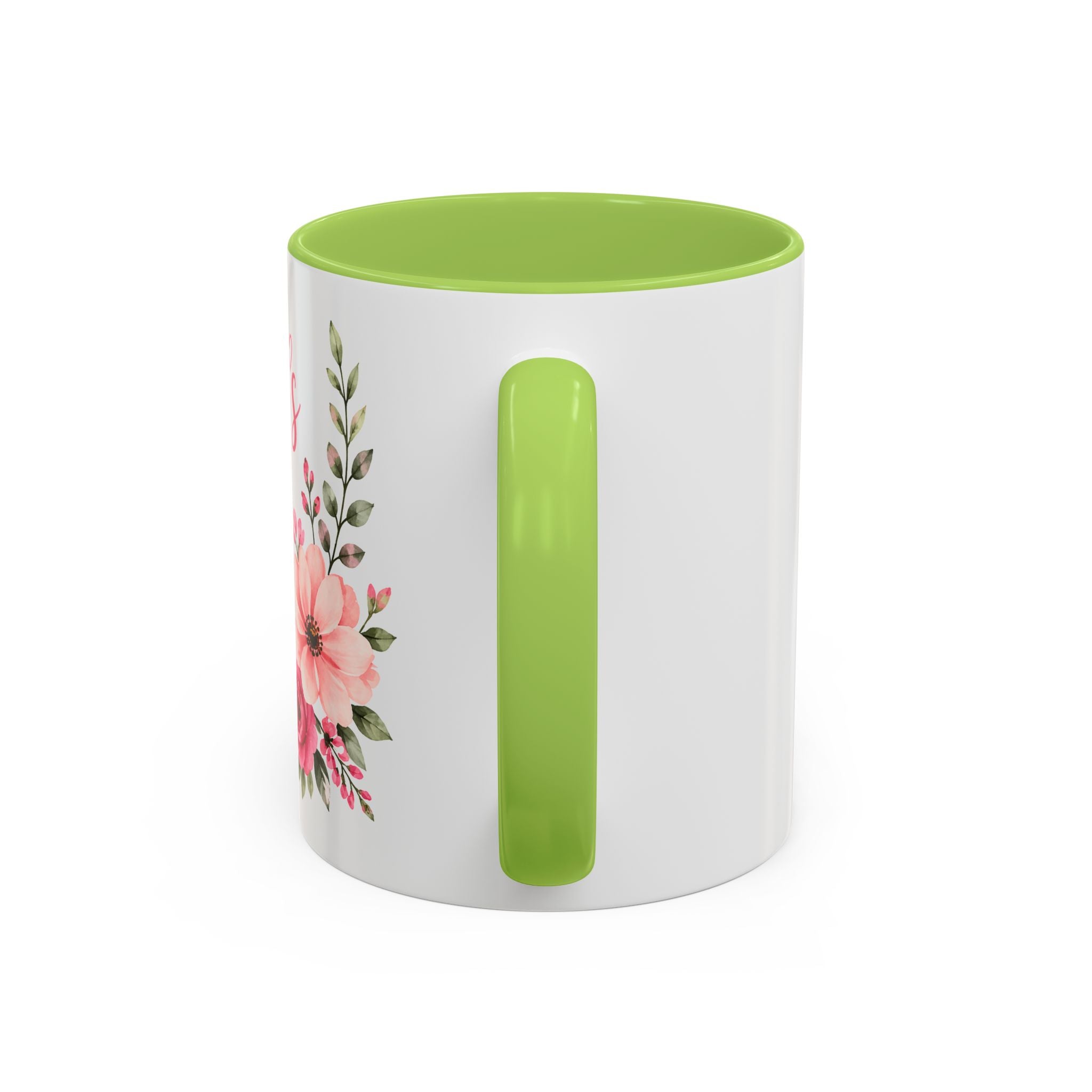 Happy Mother's Day floral design Accent Coffee Mug | 11oz 15oz