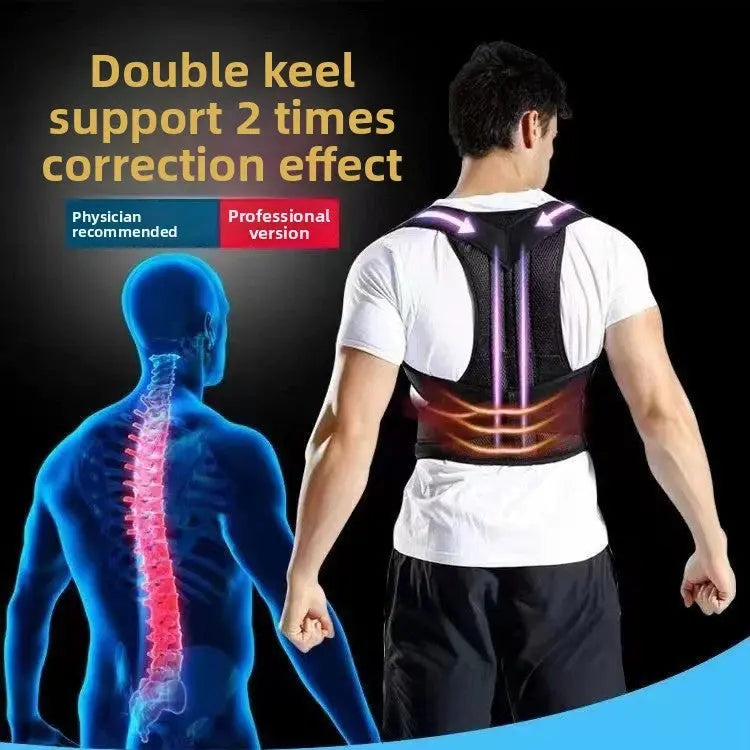 Adjustable Posture Corrector Support Belt MidnightEcho