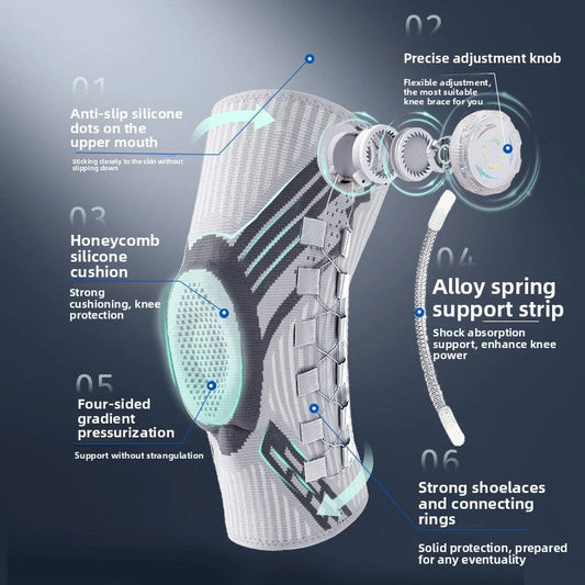 Adjustable Rotating Button Sports Knee Brace
