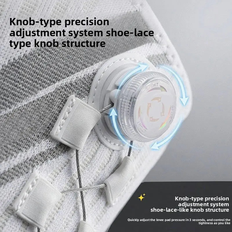 Adjustable Rotating Button Sports Knee Brace MidnightEcho