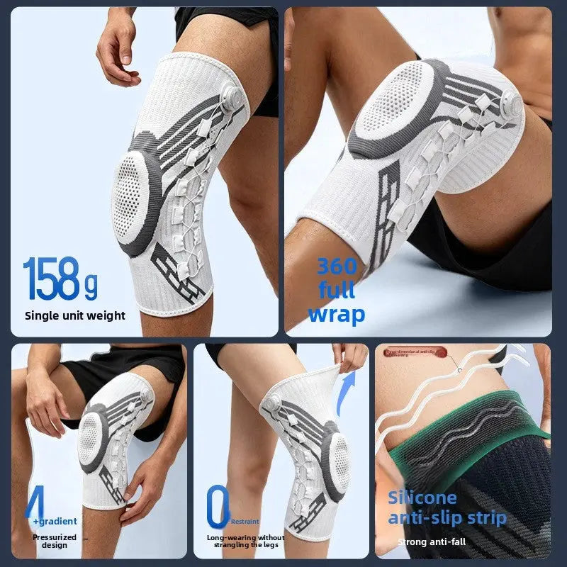 Adjustable Rotating Button Sports Knee Brace MidnightEcho