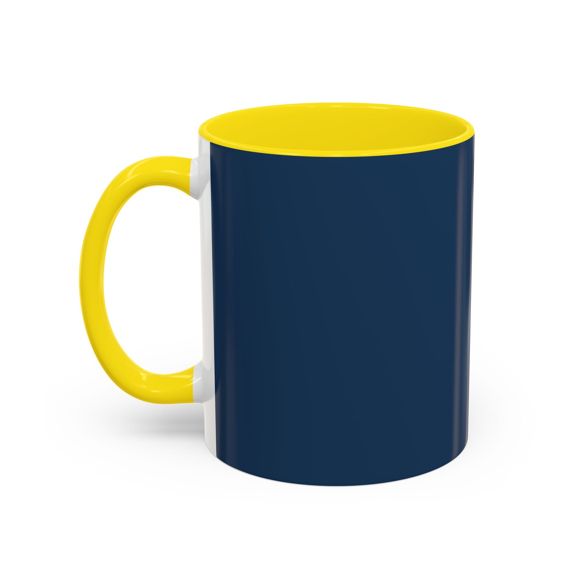 Mother's Day Floral Script Accent Coffee Mug | Navy Gold