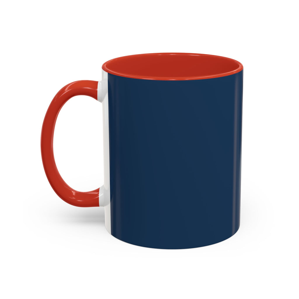 Mother's Day Floral Script Accent Coffee Mug | Navy Gold