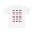 Mom Superhero T-Shirt — "Mom Mom Mom Super" Pink Superman Hearts Tee