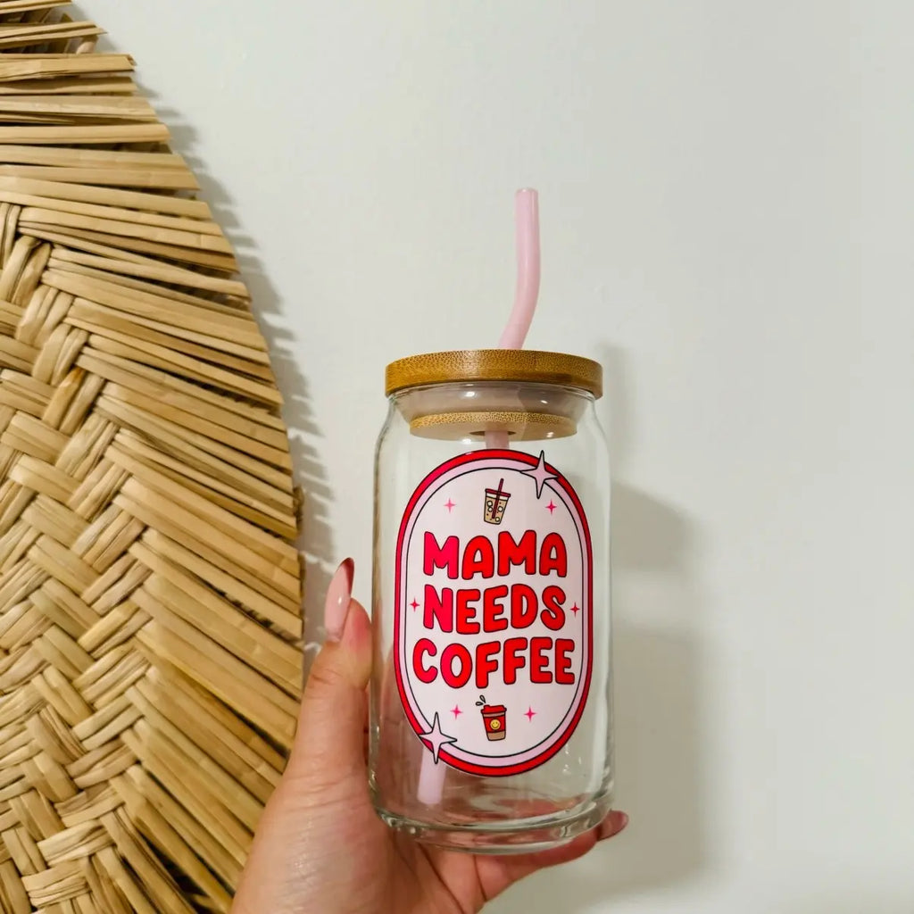 Mothers Day Beer Can Glass