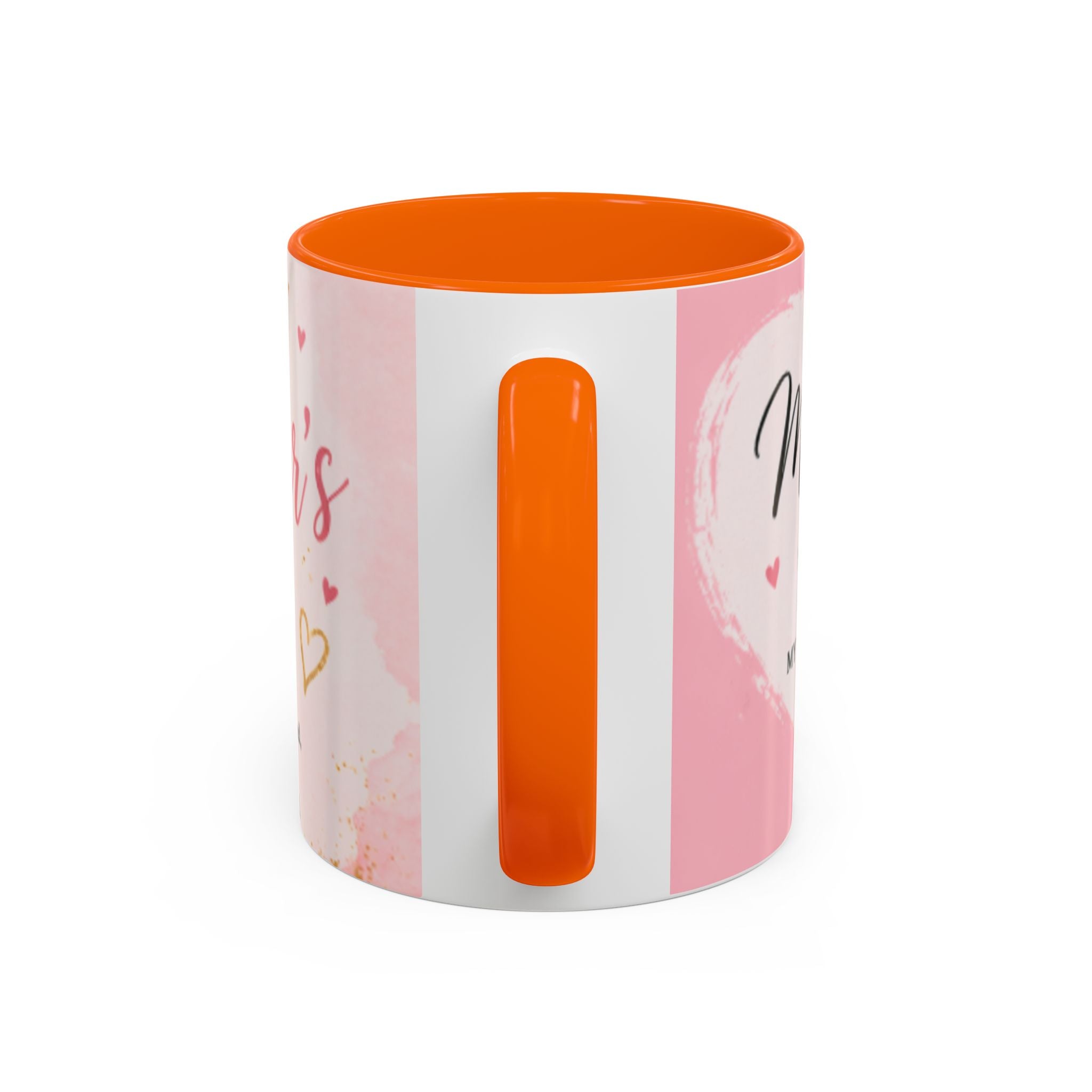 Happy Mother’s Day Heart Message Mug | Accent Coffee Mug 11oz 15oz