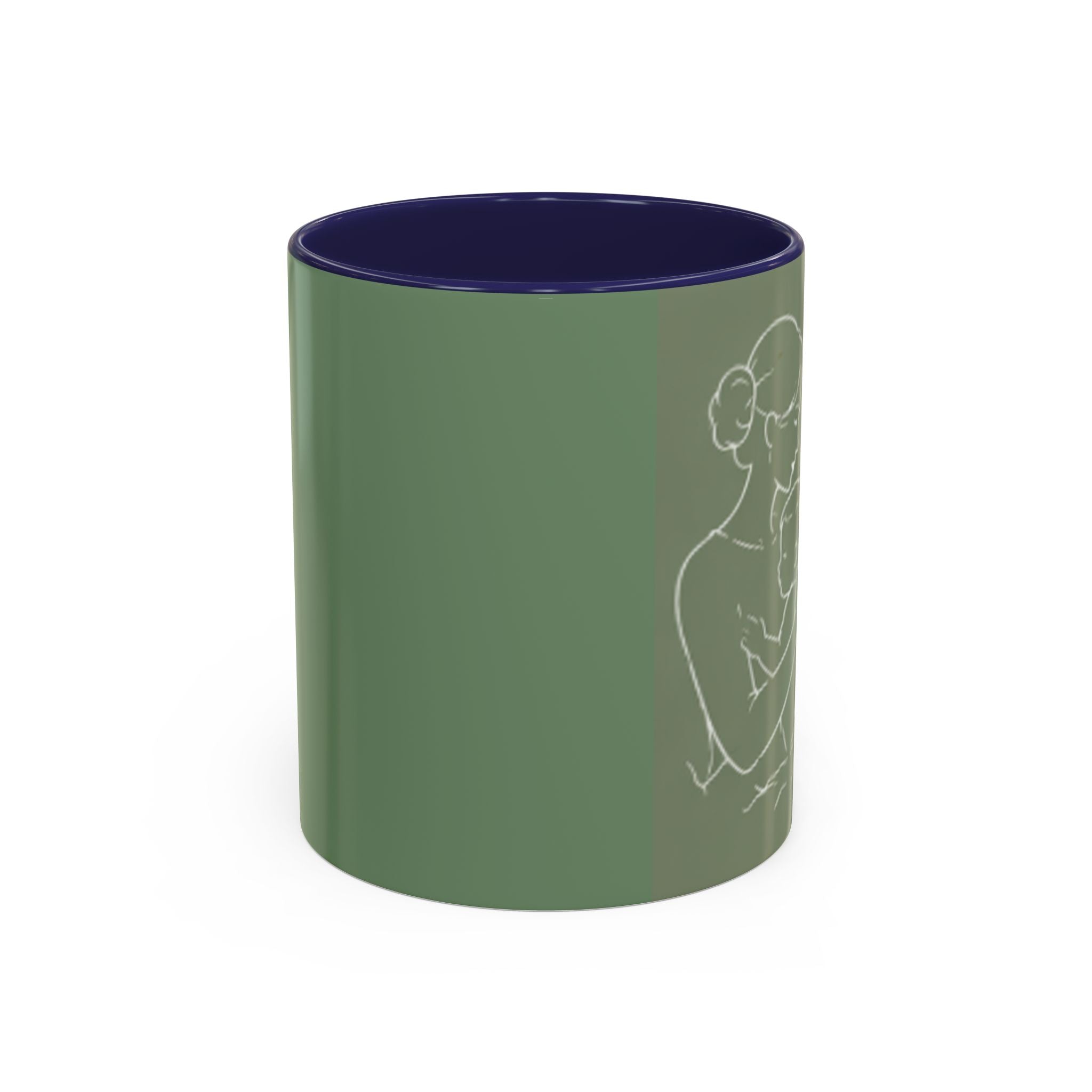 Mother and Baby Illustration Mug | Happy Mother's Day Accent Coffee Mug