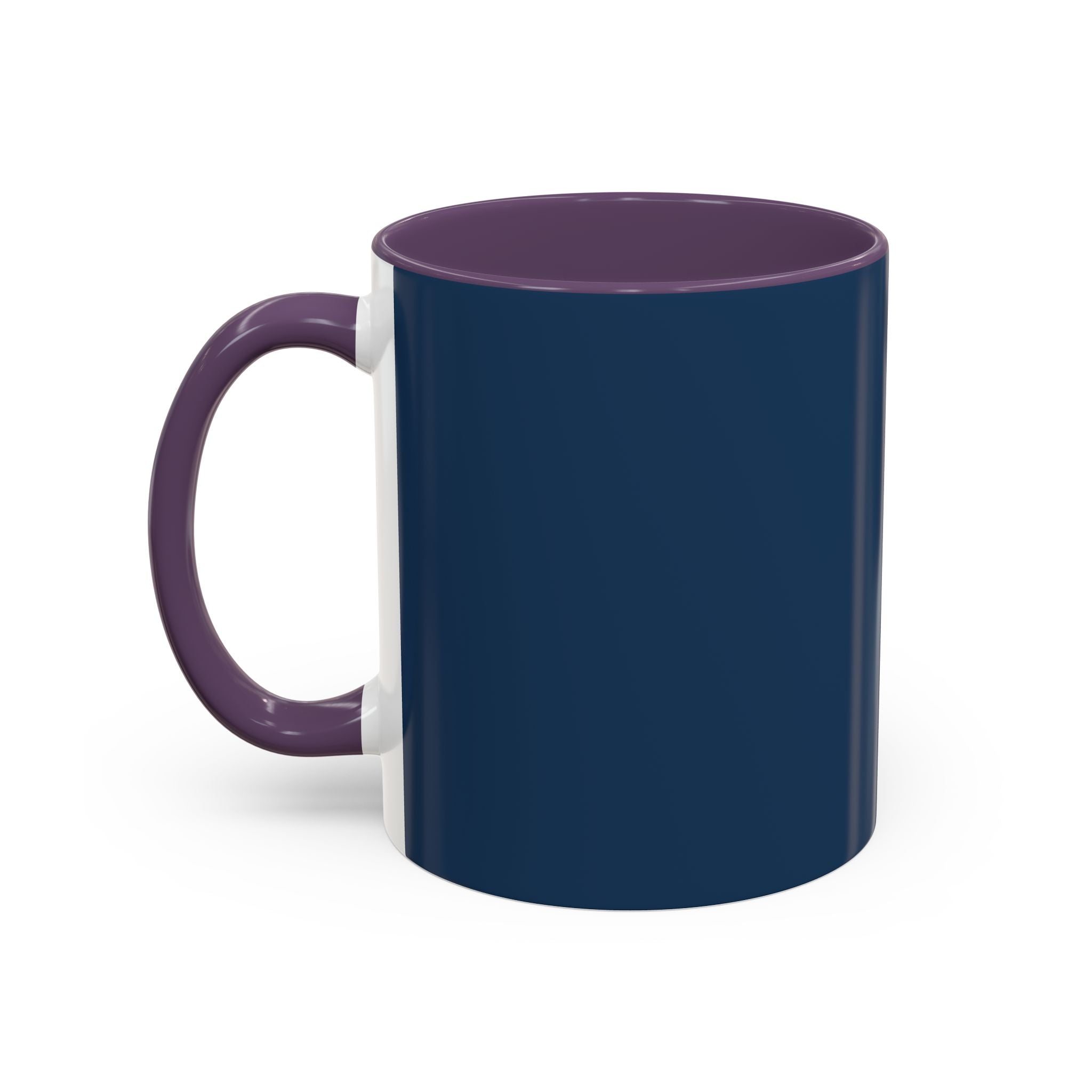 Mother's Day Floral Script Accent Coffee Mug | Navy Gold