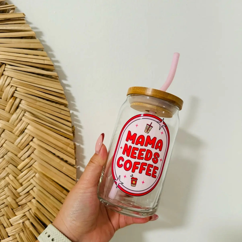 Mothers Day Beer Can Glass