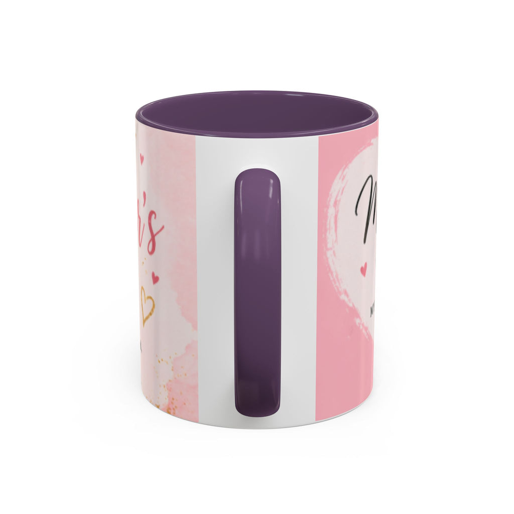 Happy Mother’s Day Heart Message Mug | Accent Coffee Mug 11oz 15oz
