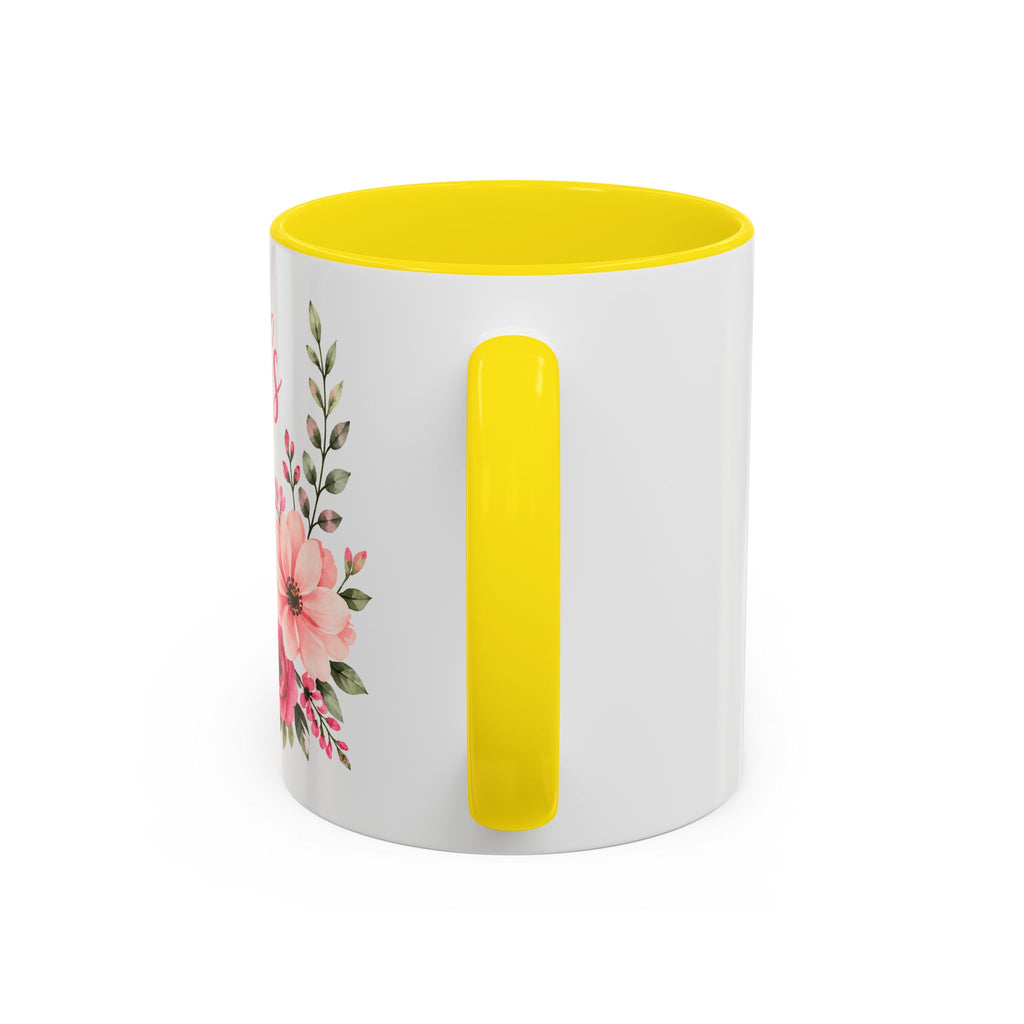 Happy Mother's Day floral design Accent Coffee Mug | 11oz 15oz