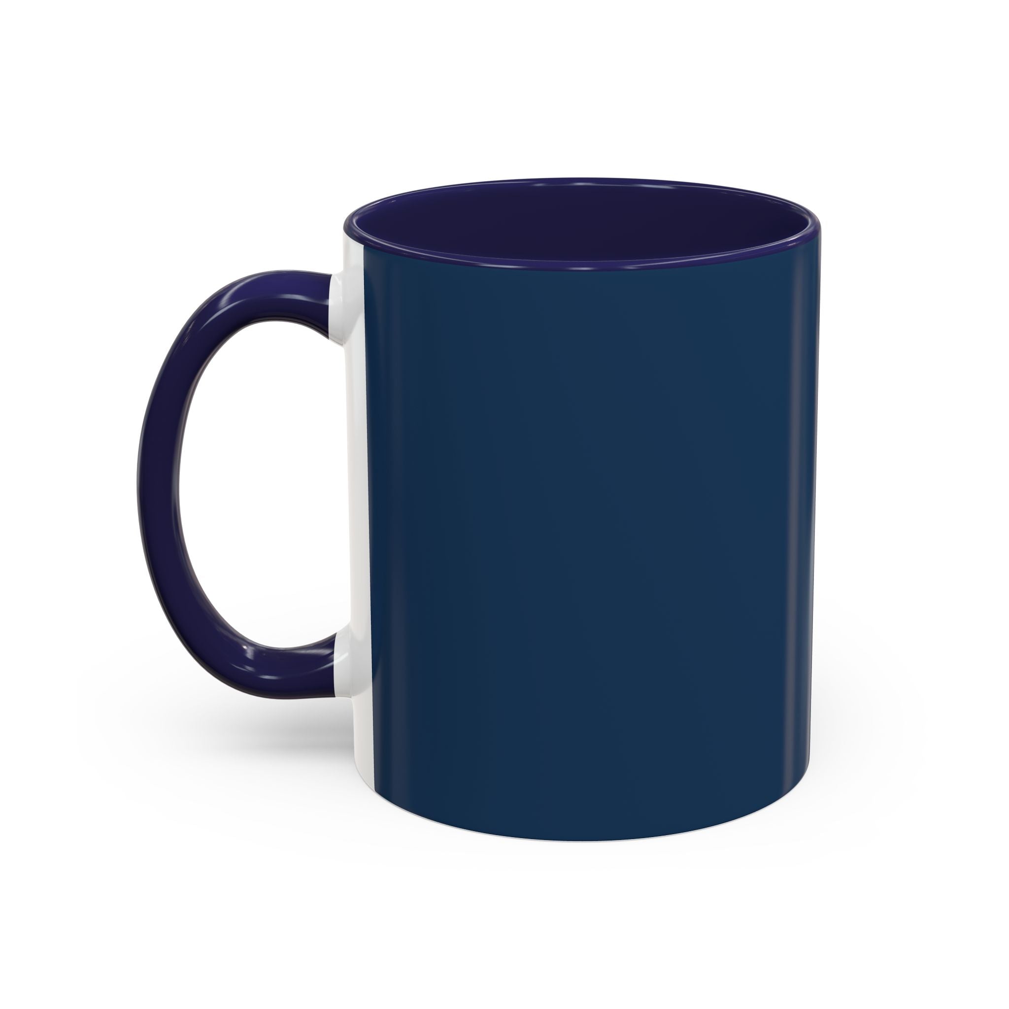 Mother's Day Floral Script Accent Coffee Mug | Navy Gold