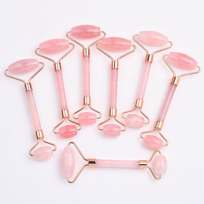 Rose Quartz Gua Sha & Facial Roller Set