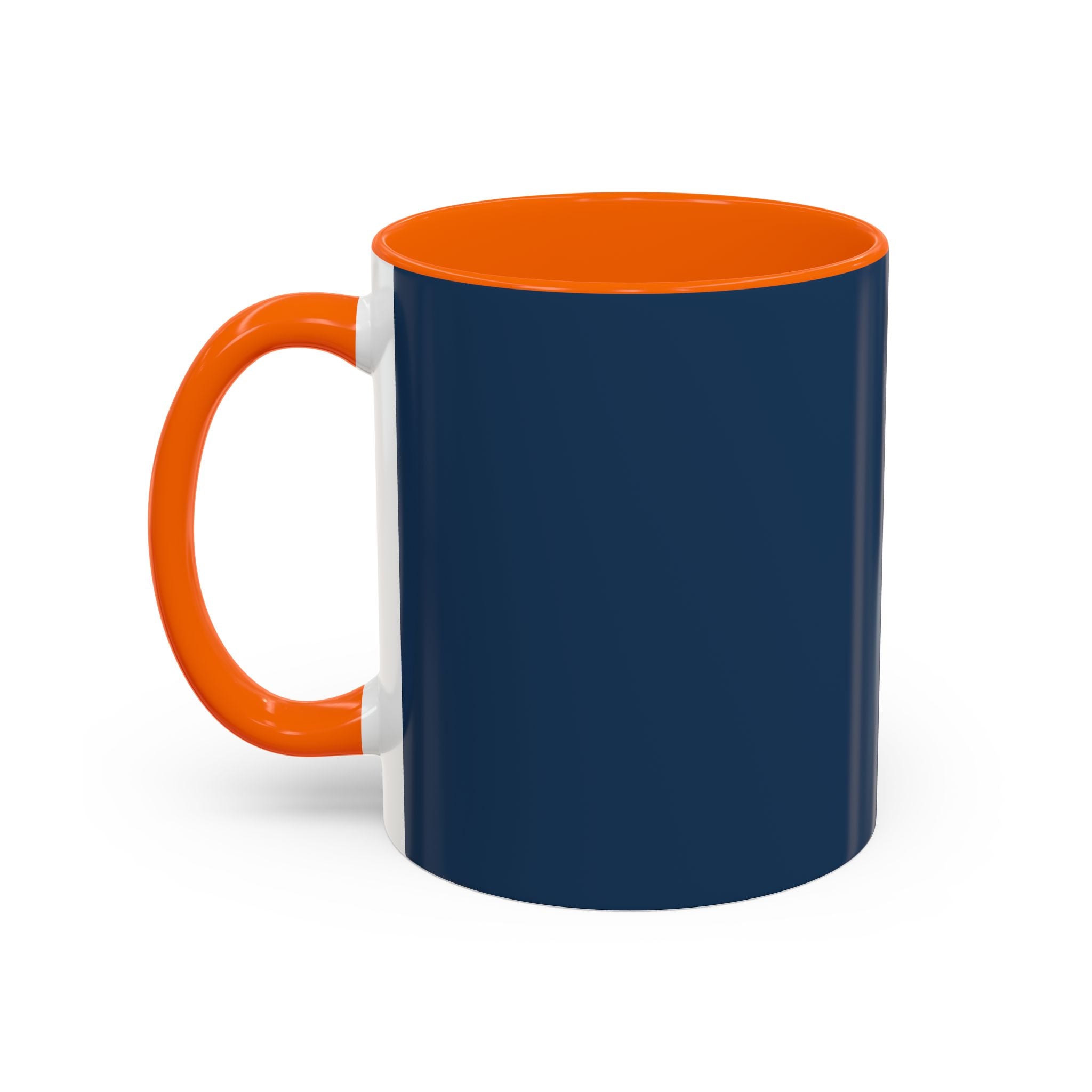 Mother's Day Floral Script Accent Coffee Mug | Navy Gold