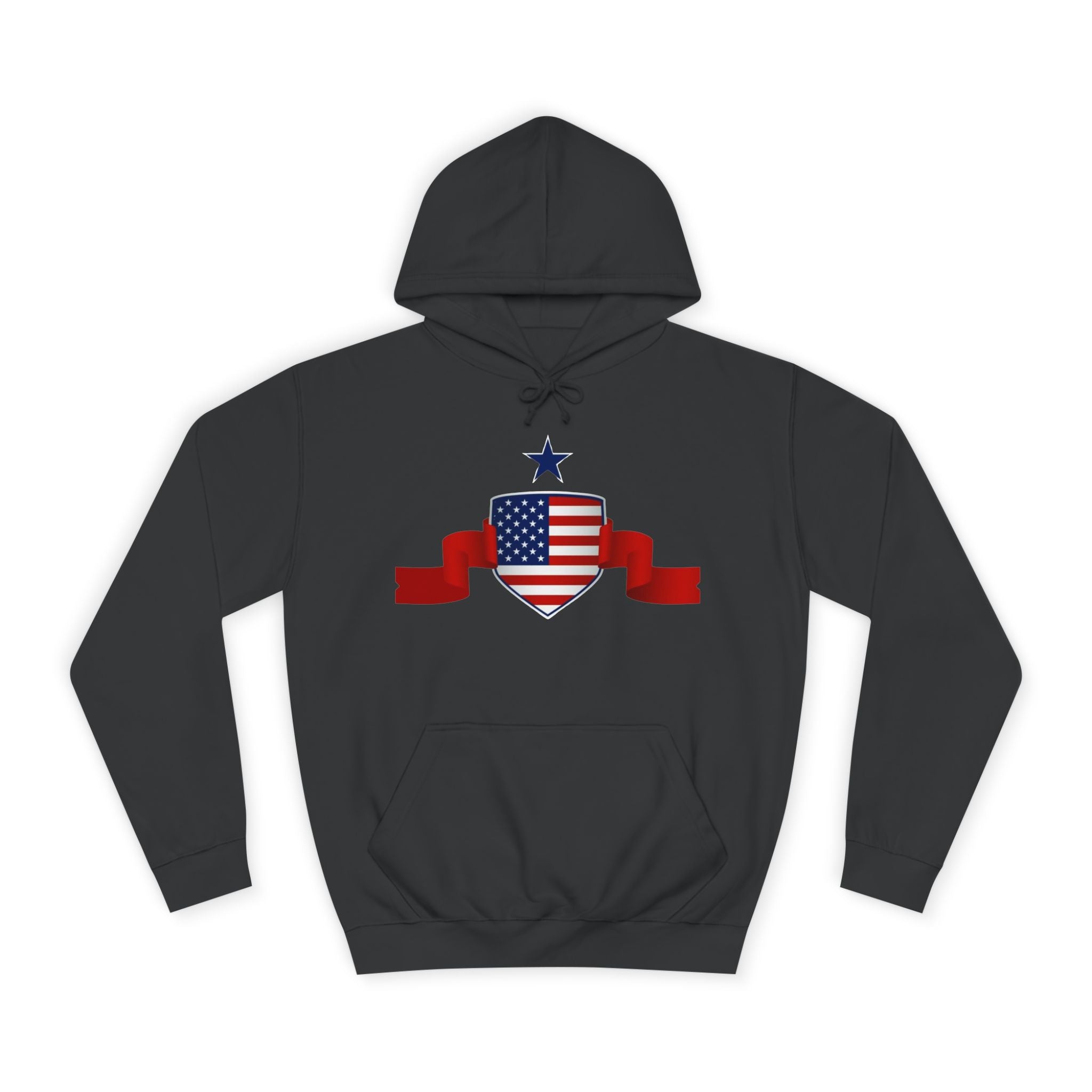 American Flag Shield Hoodie | USA of America Patriotic Stars & Stripes