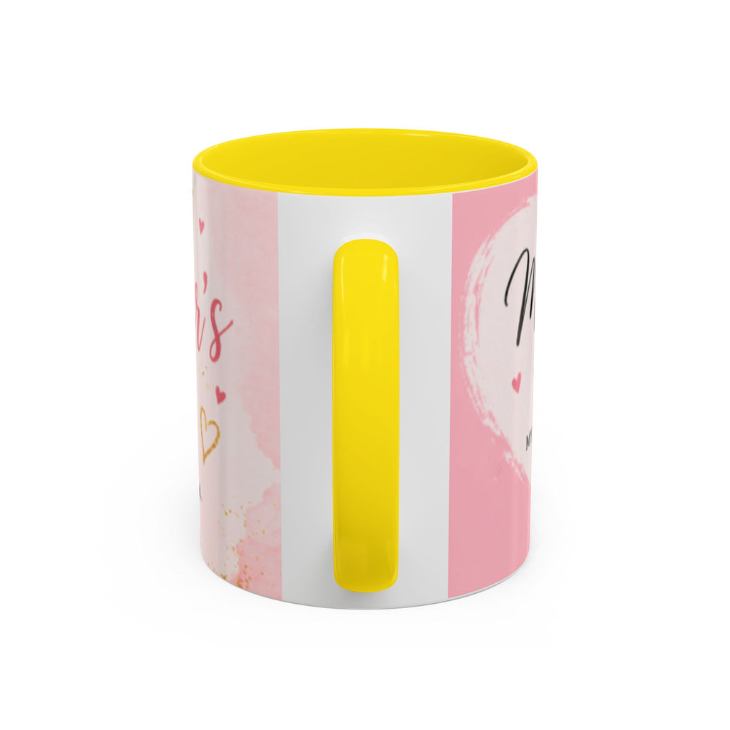 Happy Mother’s Day Heart Message Mug | Accent Coffee Mug 11oz 15oz