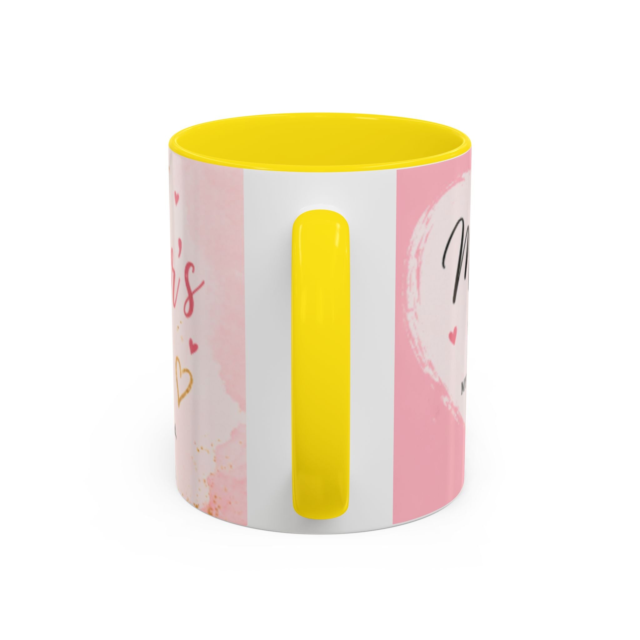 Happy Mother’s Day Heart Message Mug | Accent Coffee Mug 11oz 15oz