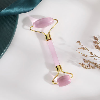 Rose Quartz Gua Sha & Facial Roller Set