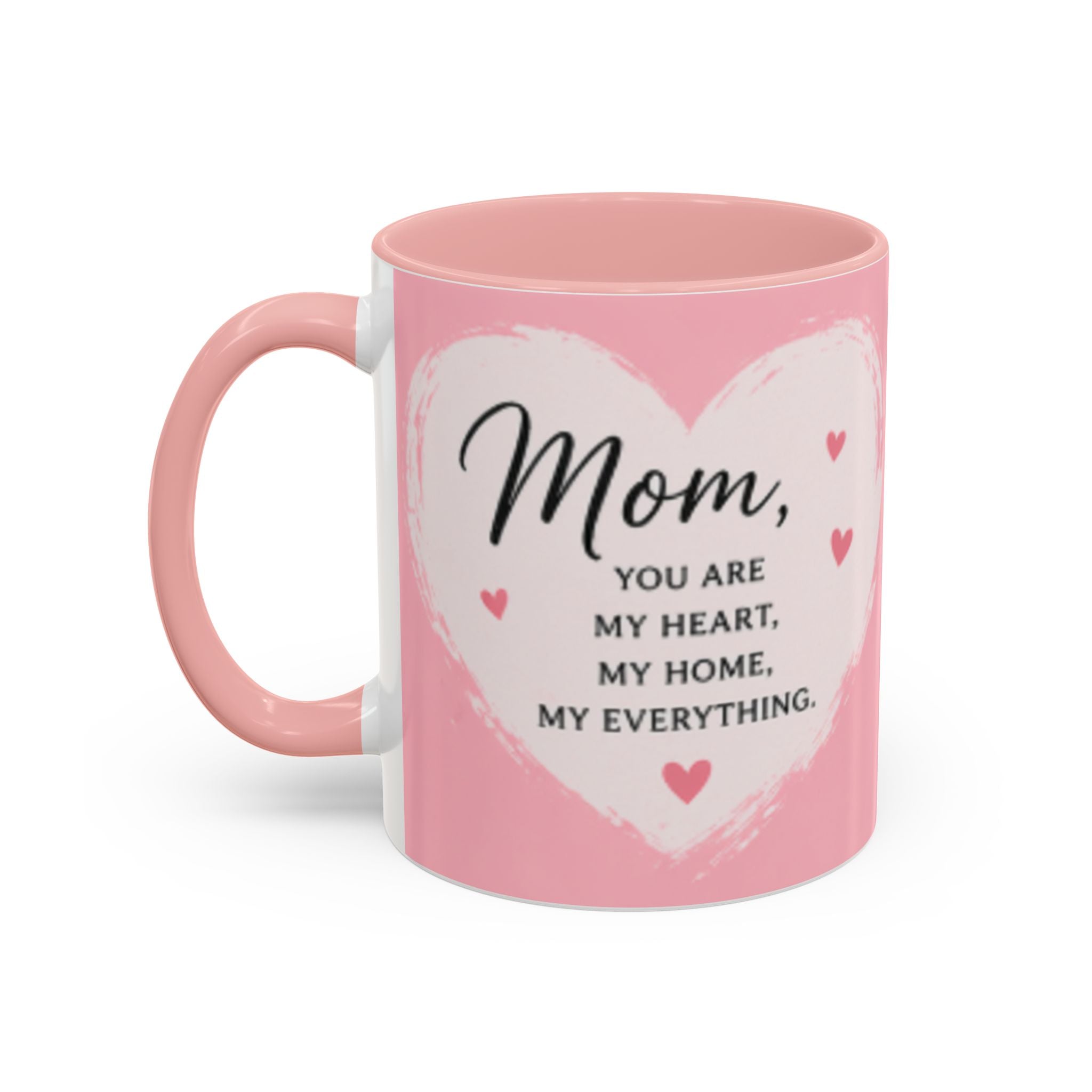 Happy Mother’s Day Heart Message Mug | Accent Coffee Mug 11oz 15oz
