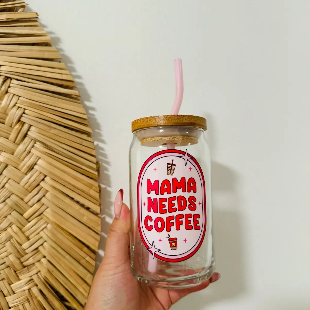 Mothers Day Beer Can Glass