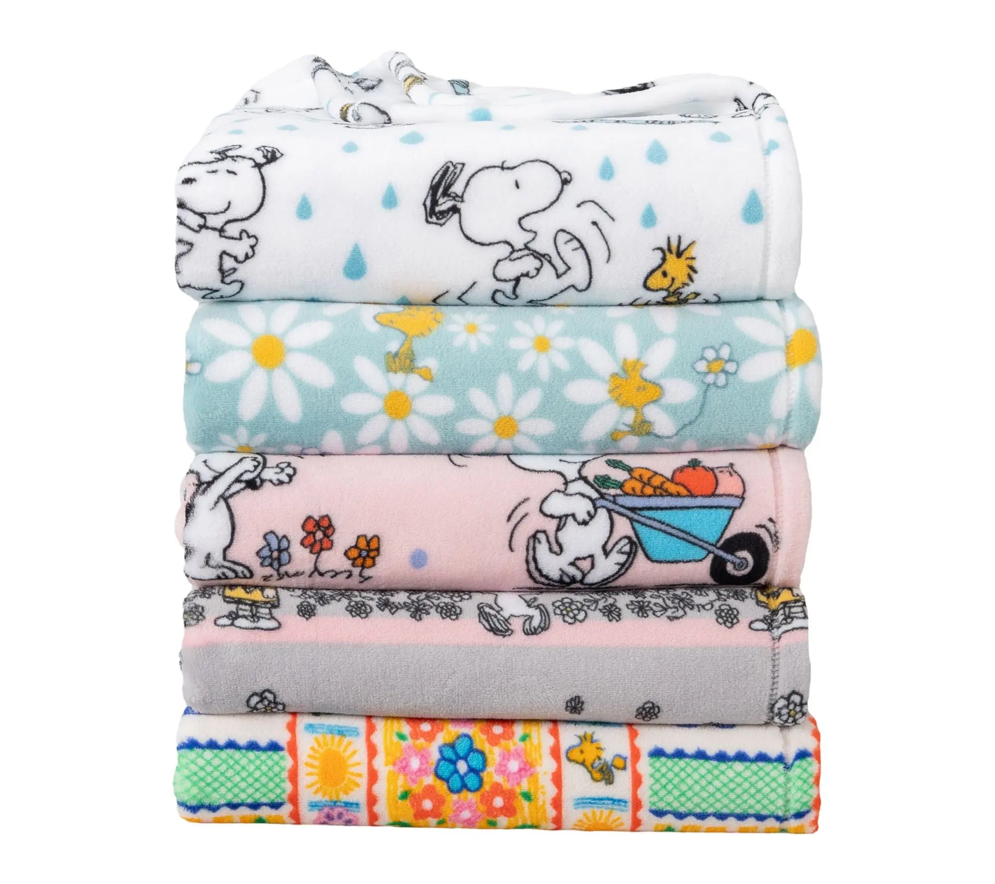Berkshire Peanuts Spring 55X70 Velvetsoft Throw