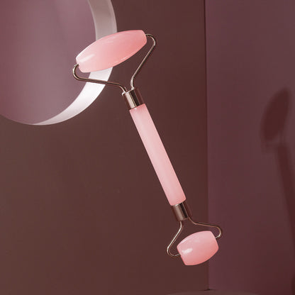 Rose Quartz Gua Sha & Facial Roller Set