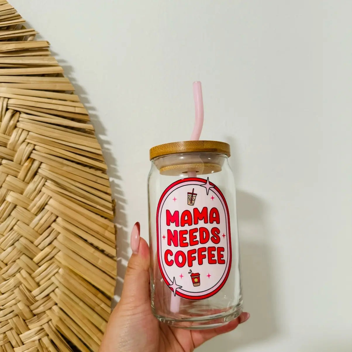 Mothers Day Beer Can Glass