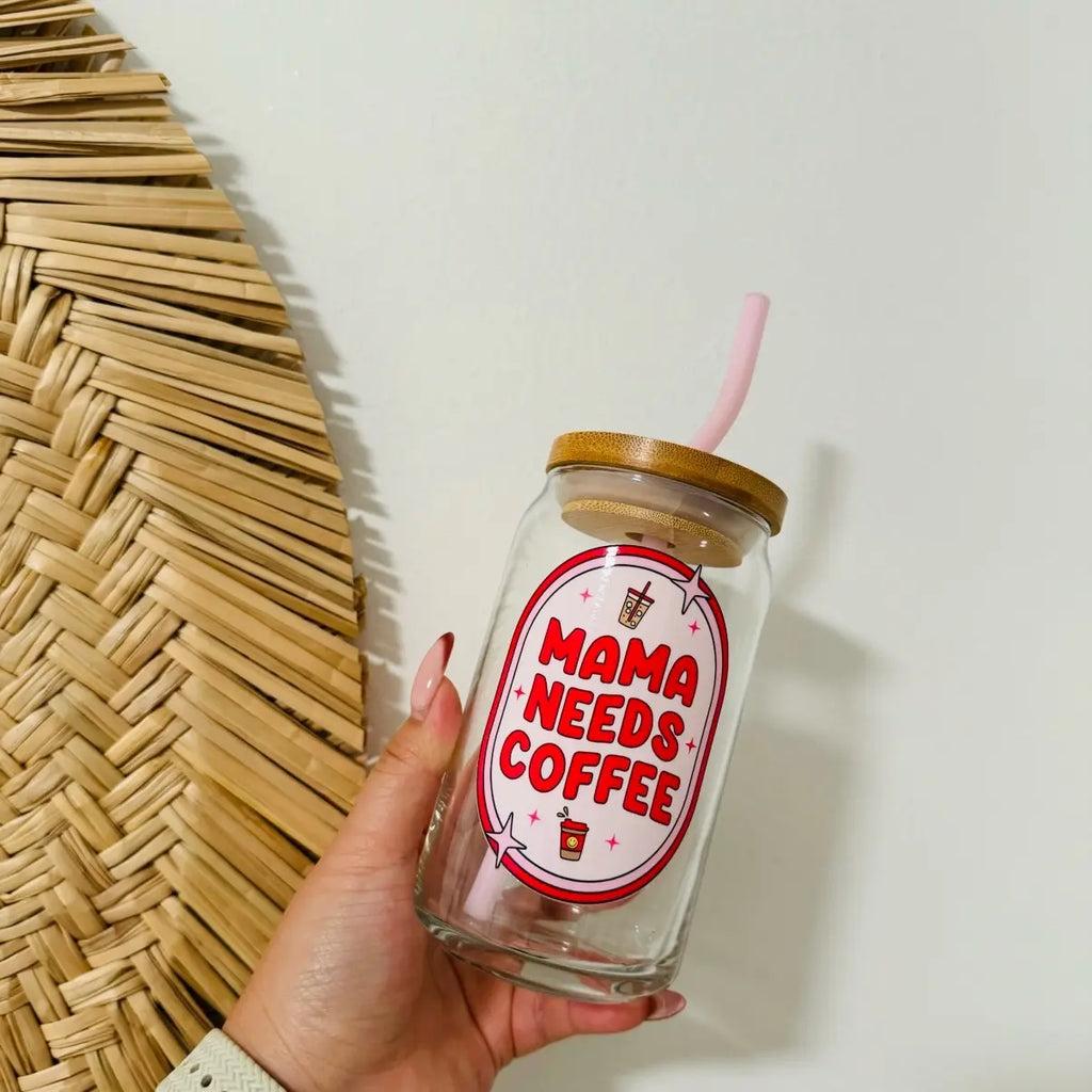 Mothers Day Beer Can Glass